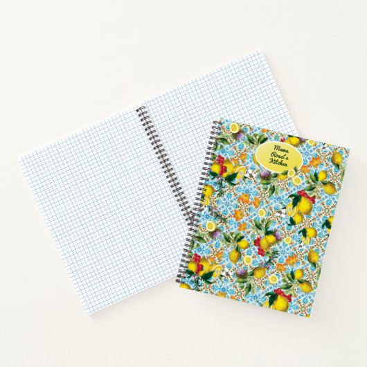 Personalisiertes Zitronengebäck Rezepte Mit Monogr Notizblock (Innenseite)