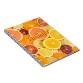 Personalisiertes Zitrusfrüchte Notizbuch | Früchtc Notizblock (Rechte Seite)
