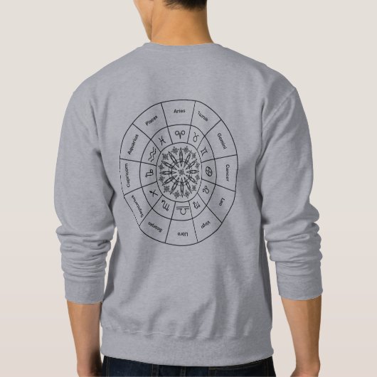 Personalisiertes Zodiac Sweatshirt (Rückseite)