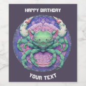 PERSONALISIERTES ZODIAC-ZEICHEN WEINETIKETT (Einzelnes Label)