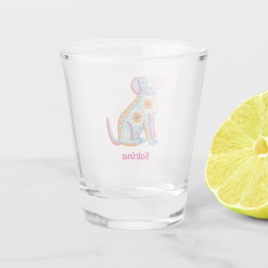 Personalisiertes Zuckerkulpferglas Schnapsglas (Rückseite)