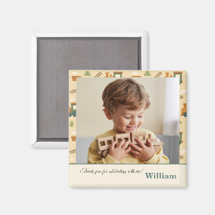 Personalisiertes Zugfoto-Birthday-Dankeschön-Gesch Magnet
