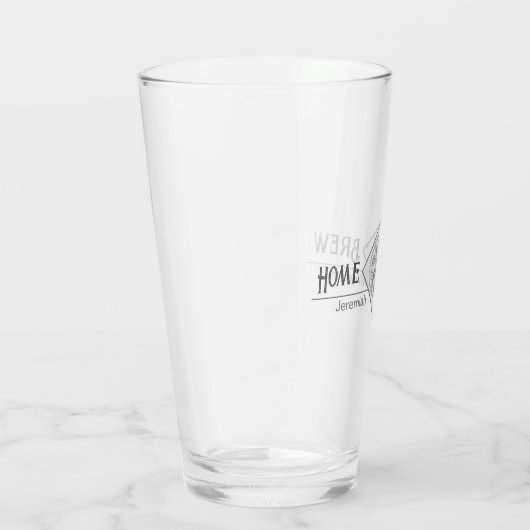 Personalisiertes Zuhause Brew Pub Bierglas Glas (Rechts)
