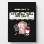 Personalisiertes Zuhause-Kino Fotoplatte (Vorderseite)