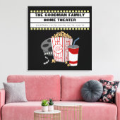 Personalisiertes Zuhause-Kino Leinwanddruck (Insitu (Wohnzimmer))