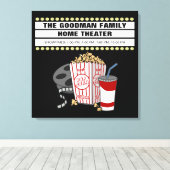 Personalisiertes Zuhause-Kino Leinwanddruck (Insitu (Holzboden))
