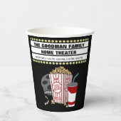 Personalisiertes Zuhause-Kino Pappbecher (Vorderseite)