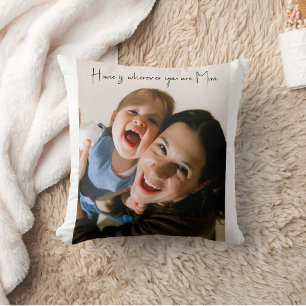 Personalisiertes Zuhause Mama Liebe Foto Kissen