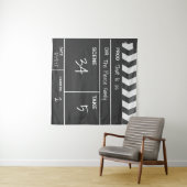 Personalisiertes Zuhause Theater Custom Movie Clap Wandteppich (Beispiel (Horizontal))