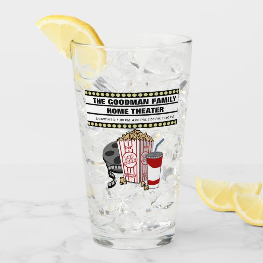 Personalisiertes Zuhause-Theater Glas (Vorderseite Ice)