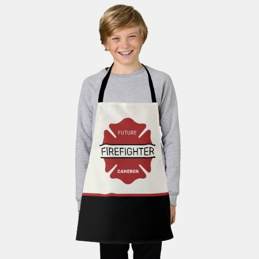 Personalisiertes zukünftiges Symbol für das Rote L Schürze (Getragen)