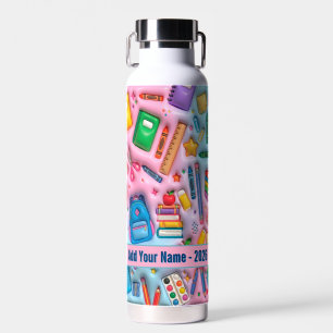 Personalisiertes Zurück zur Schule 2026 Trinkflasche