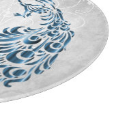 Personalisiertes Zuschnitt für Blauschaus Schneidebrett (Ecke)