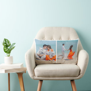 Personalisiertes Zwei-Foto-Kissen Lendenkissen