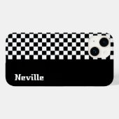 Personalisiertes Zwei-Töne-Schachbrett Case-Mate iPhone Hülle (Rückseite (Horizontal))