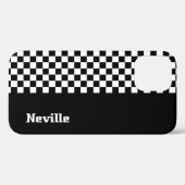Personalisiertes Zwei-Töne-Schachbrett Case-Mate iPhone Hülle (Rückseite (Horizontal))