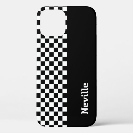 Personalisiertes Zwei-Töne-Schachbrett Case-Mate iPhone Hülle (Rückseite)