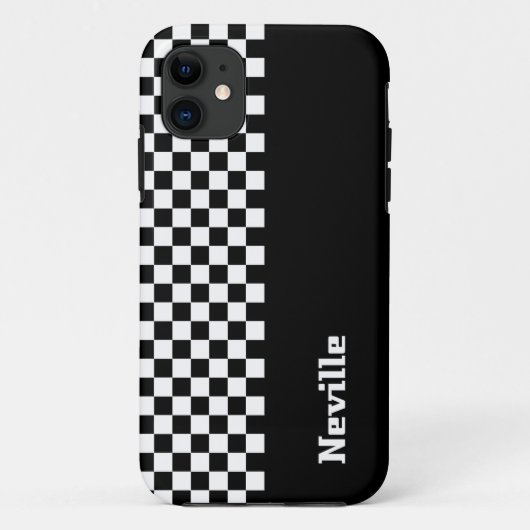 Personalisiertes Zwei-Töne-Schachbrett Case-Mate iPhone Hülle (Rückseite)
