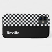 Personalisiertes Zwei-Töne-Schachbrett Case-Mate iPhone Hülle (Rückseite (Horizontal))