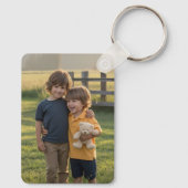 Personalisiertes zweiseitiges Foto | Custom Schlüsselanhänger (Rückseite)