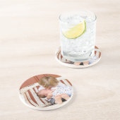 Personalisiertes zweiseitiges Foto Getränkeuntersetzer (Seite)