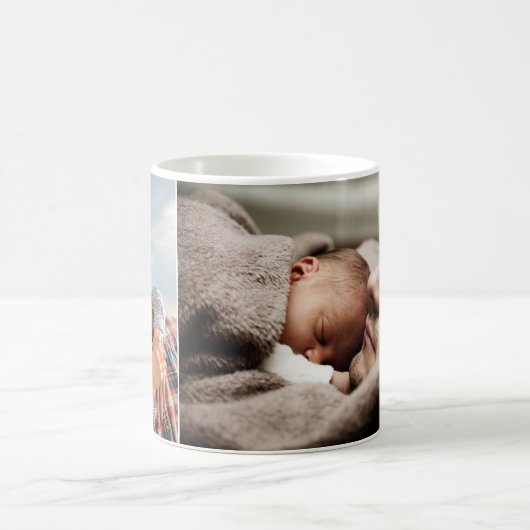 Personalisiertes zweiseitiges Foto Kaffeetasse (Mittel)