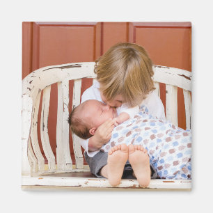 Personalisiertes zweiseitiges Foto Magnet