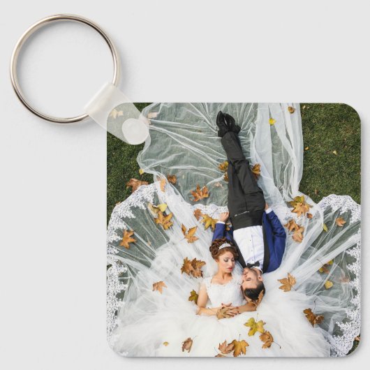 Personalisiertes zweiseitiges Foto Schlüsselanhänger (Vorderseite)