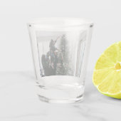 Personalisiertes zweiseitiges Foto Schnapsglas (Rückseite)