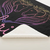 Personalisiertes Zwillingsherz Sherpadecke (3/4)
