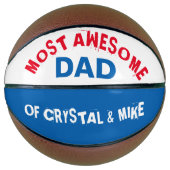 Personalisiertste Phantastische Vater Eltern Cool Basketball (Vorderseite)