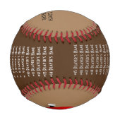 Personalisierung BASEBALL BALL für Trainer/Spieler (Rückseite)