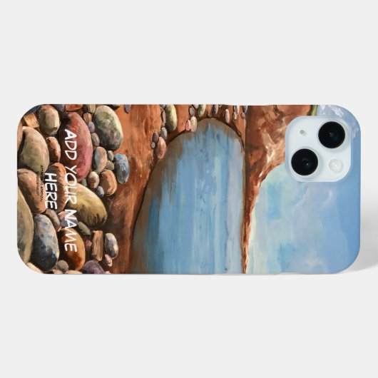 PERSONALISIERUNG DER SERENOCEANVIEW/Earth Tones Case-Mate iPhone Hülle (Rückseite (Horizontal))