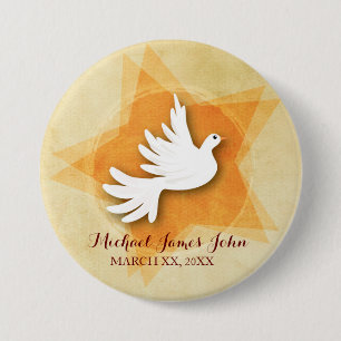 Personalisierung Firmung Gratulation Geschenk Taub Button