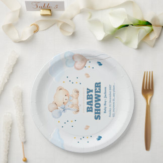PERSONALISIERUNG FÜR BABY SHOWER TAG PAPPTELLER
