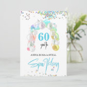 *~* PERSONALISIERUNG GENERIC jedes Alter Ballon Ge Einladung (Stehend Vorderseite)