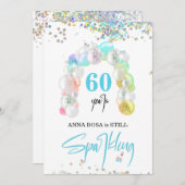 *~* PERSONALISIERUNG GENERIC jedes Alter Ballon Ge Einladung (Vorne/Hinten)