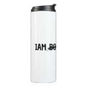 Personalisierung iam Anführer nicht boos Daumenble Thermosbecher (Nach links gedreht)