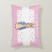 Personalisierung Peter der Kaninchenkind Dekokissen (Vorderseite(Vertikal))