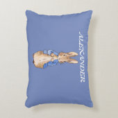 Personalisierung Peter der Kaninchenkind Dekokissen (Vorderseite(Vertikal))