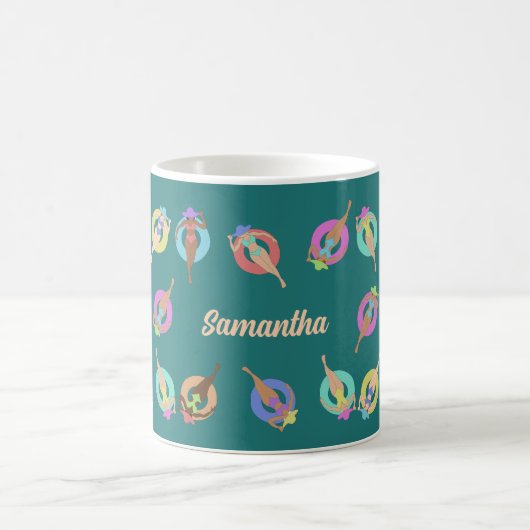 Personalisierung von Beach Chillin Girls Kaffeetasse (Mittel)