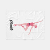 Personalisierung von Tanzballerina Fleecedecke (Vorderseite (Horizontal))