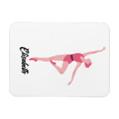 Personalisierung von Tanzballerina Magnet (Horizontal)