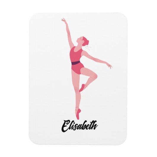 Personalisierung von Tanzballerina Magnet (Vertikal)