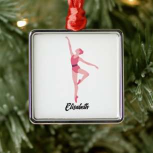 Personalisierung von Tanzballerina Ornament Aus Metall