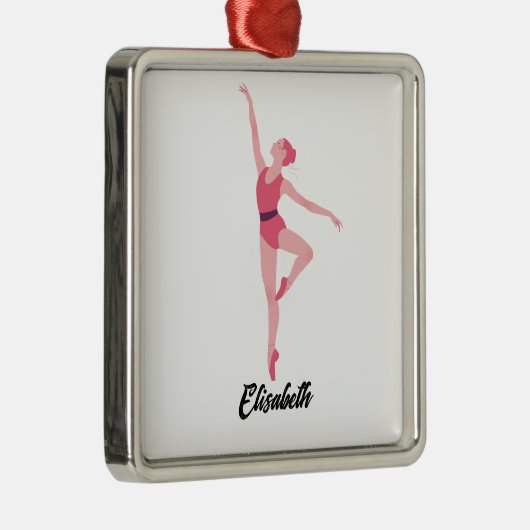 Personalisierung von Tanzballerina Ornament Aus Metall (Rechts)