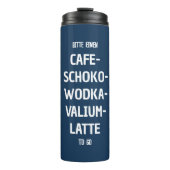 Personalisierungs Café-Schoko-Wodka-Latte Thermosbecher (Vorderseite)