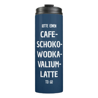 Personalisierungs Café-Schoko-Wodka-Latte Thermosbecher