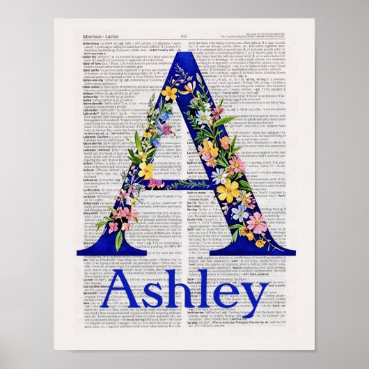 Personalisierungsbrief A names Ashley Poster (Vorne)