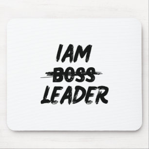 Personalisierungsmousepad "Iam Leader not boss" Mousepad